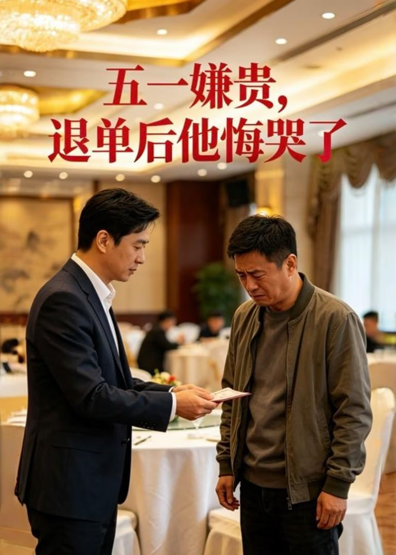 五一嫌贵，退单后他悔哭了